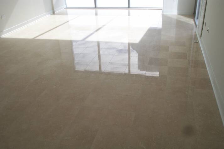 Limestone floor